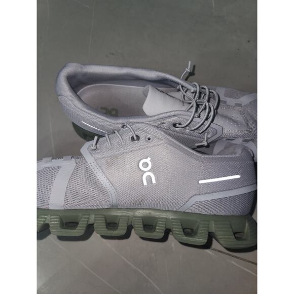 On cloud 5 men's US 15 athletic sneakers glacier reseda shoes - Picture 6 of 7